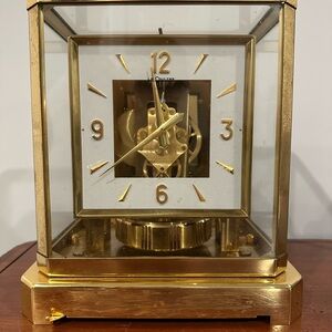 LeCoultre Atmos Square Face Clock - Rare